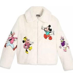 Disney faux fur Mickey and friends jacket size 2x